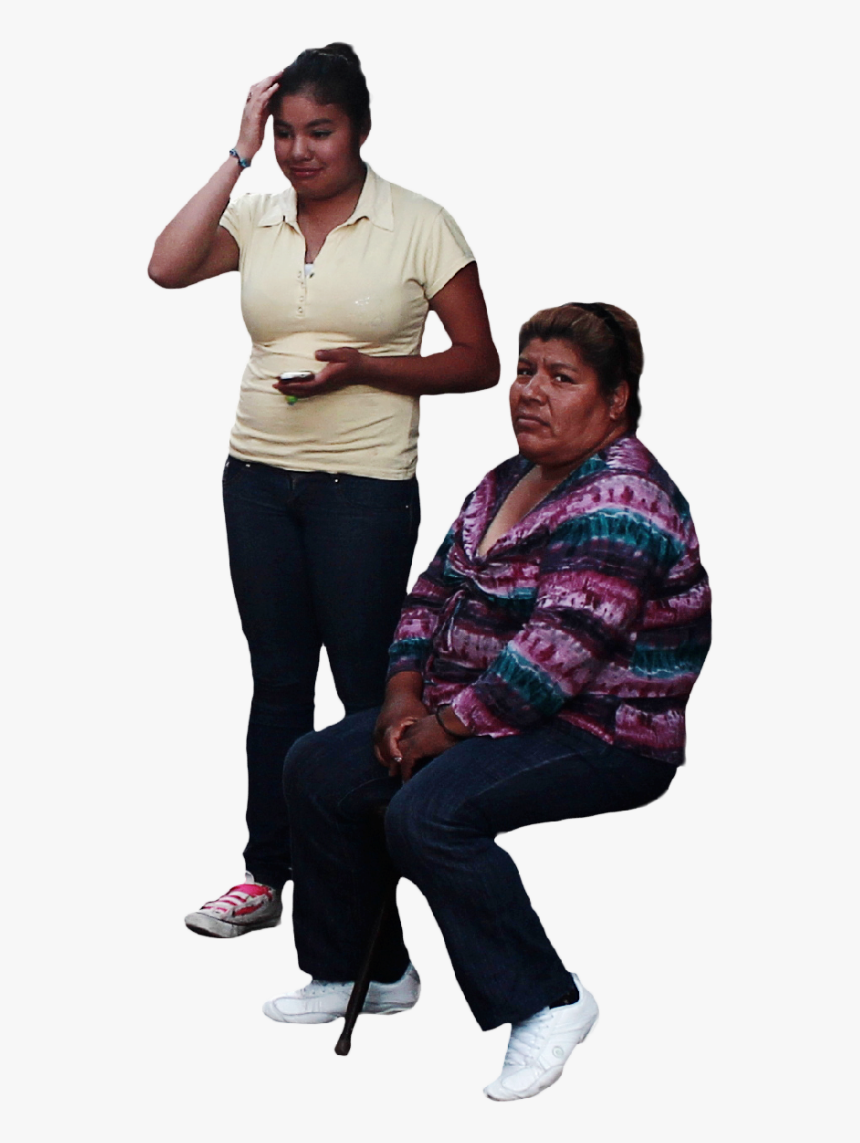 Latino Pareja Sentada - Personas Con Diferentes Poses, HD Png Download, Free Download