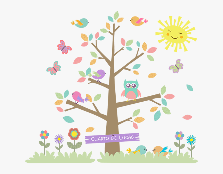 Cute Owl On Tree Clipart, HD Png Download, Free Download