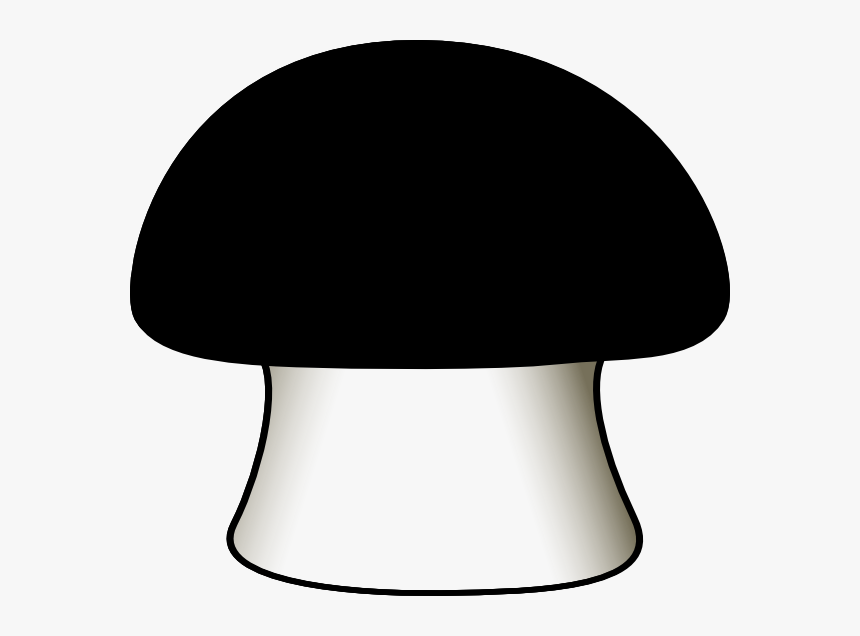 Black Mushroom Clip Art At Clker - Black Mushroom Clipart, HD Png Download, Free Download
