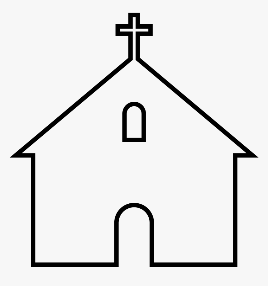 Link Church - Simple Church Outline, HD Png Download, Free Download