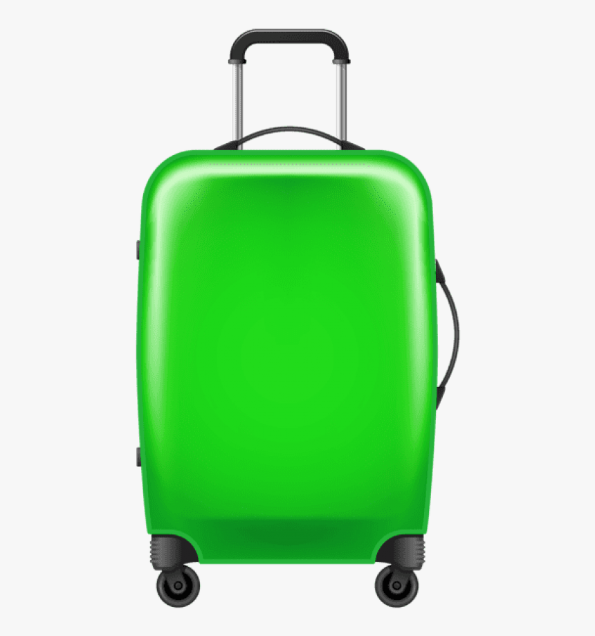 Free Png Download Green Trolley Suitcase Clipart Png - Luggage Clipart Transparent Background, Png Download, Free Download