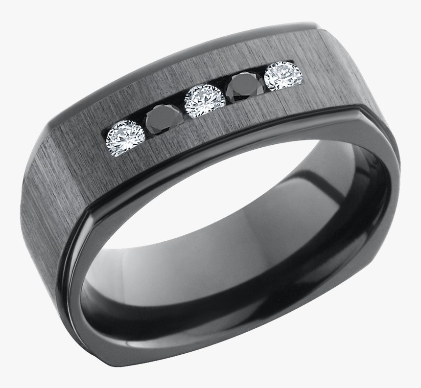 Lashbrook Designs Z8fgesqdia3x - Titanium Wedding Ring Men Dark, HD Png Download, Free Download