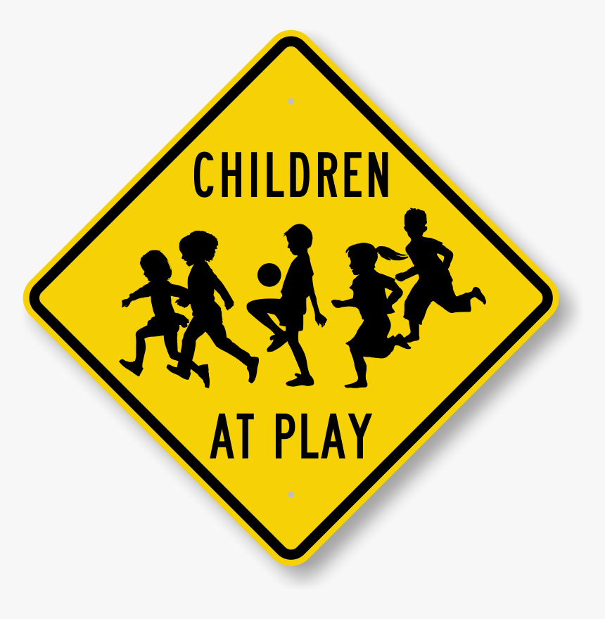Kids At Play Sign - Physical Education Clip Art Black And White, HD Png Download, Free Download