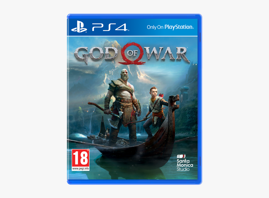 God Of War 4 Box Art Png - God Of War 2018 Ps4, Transparent Png, Free Download