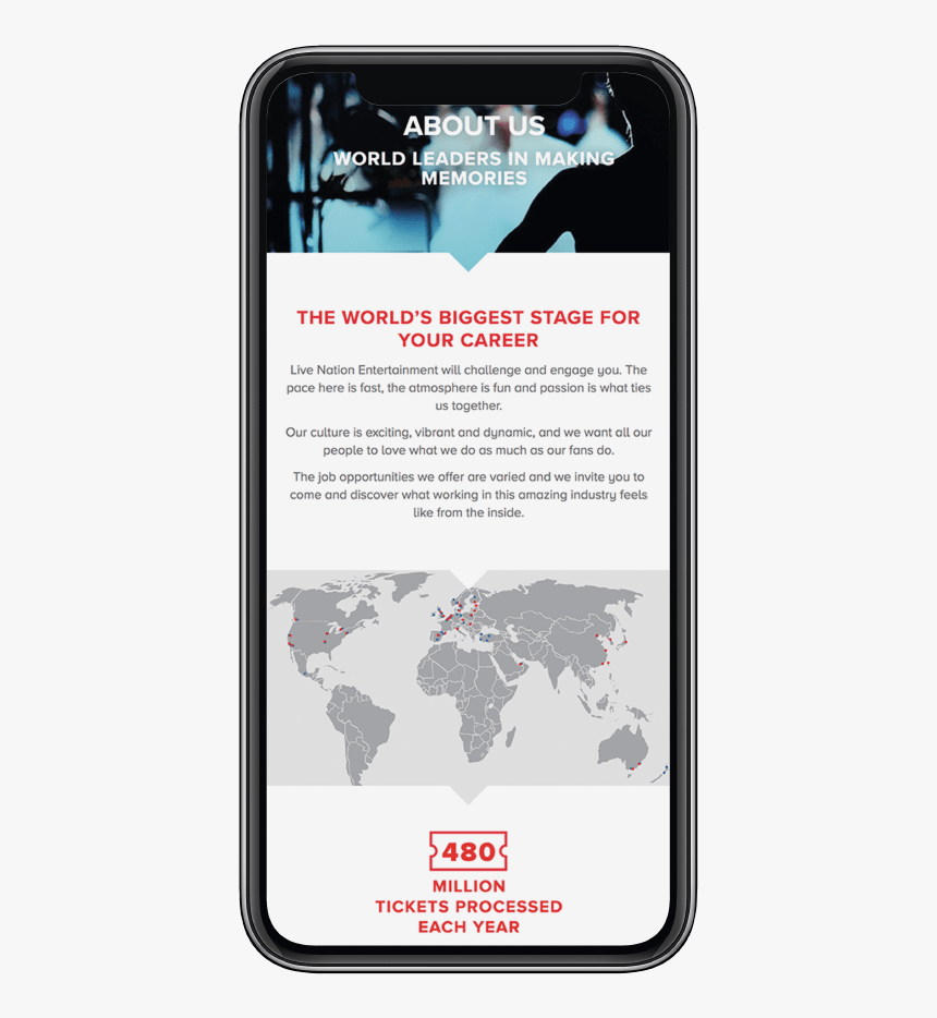 Live Nation About Us - World Map, HD Png Download, Free Download