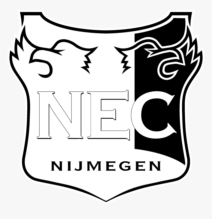 Nec Nijmegen Logo Black And White - Nec Nijmegen Logo Png, Transparent Png, Free Download