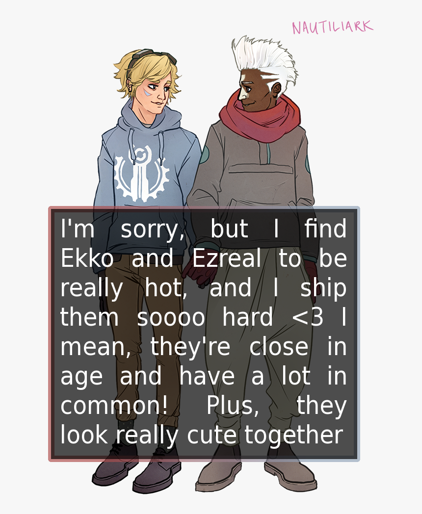 I’m Sorry, But I Find Ekko And Ezreal To Be Really - Cartoon, HD Png Download, Free Download