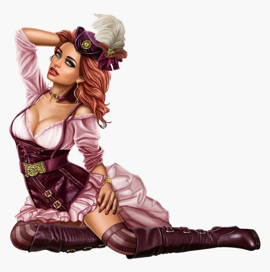 Tubes 3d Artist Alehandra Vanhek - Tube Femme Steampunk Png, Transparent Png, Free Download