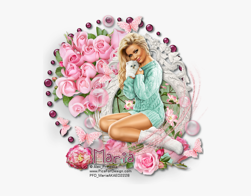 Pinkrosesbymariame - Picture Frame, HD Png Download, Free Download