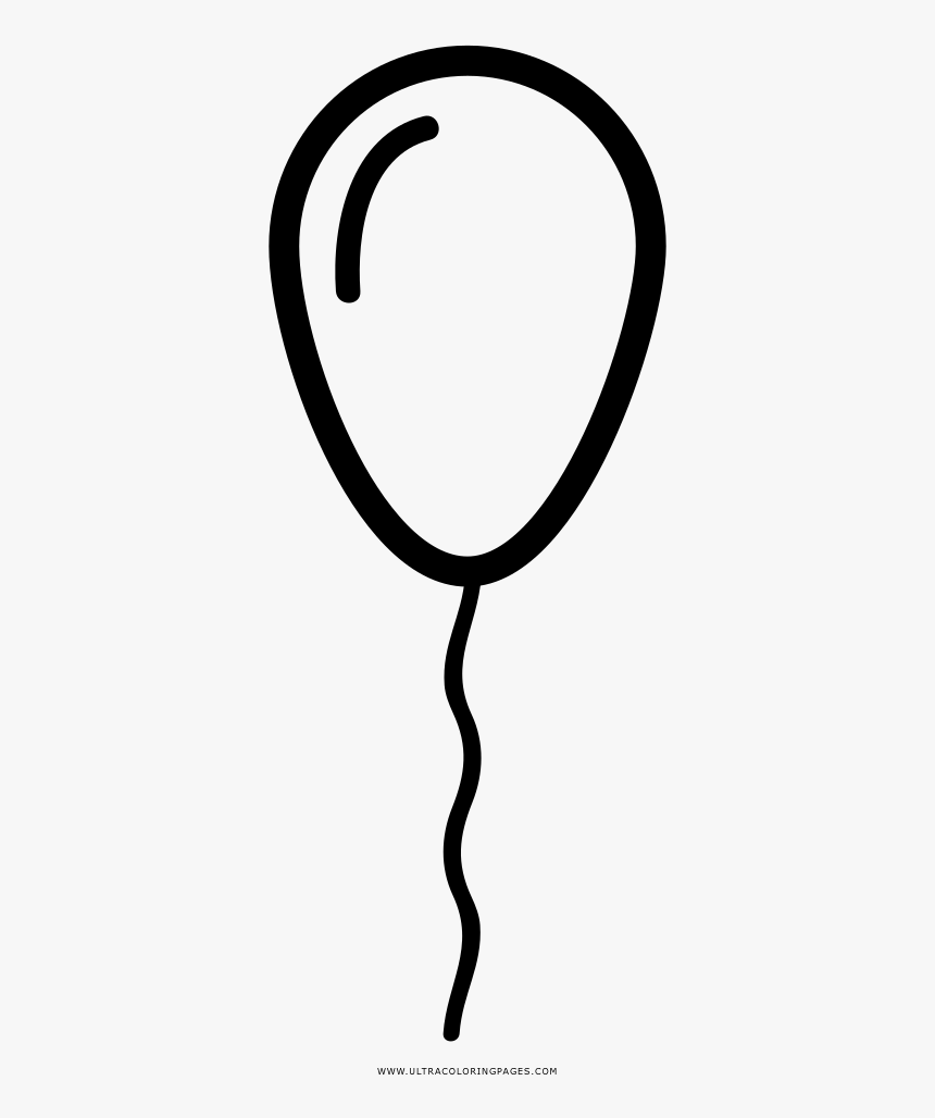 Balloon Coloring Page - Line Art, HD Png Download, Free Download