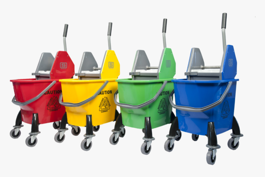 Cleaning Tools Png - Mop Bucket Cart, Transparent Png, Free Download