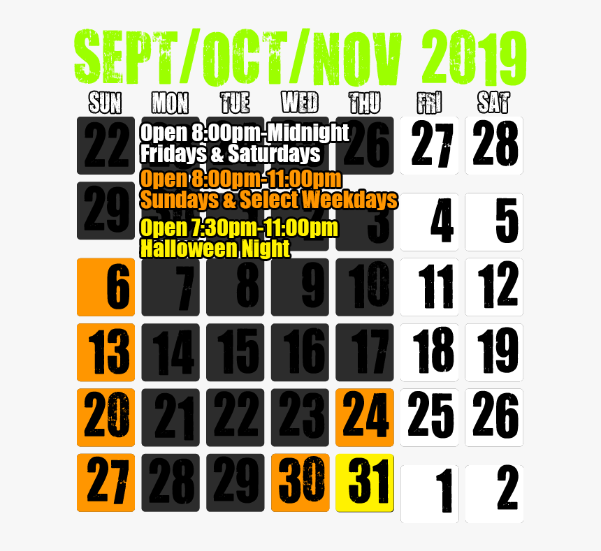 Dates & Hours Of Operation - Poster, HD Png Download, Free Download