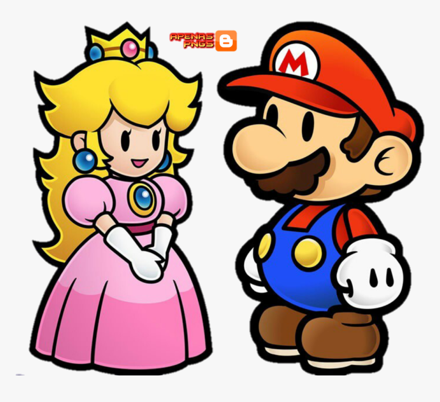 Princesa Beach Render De Apenas Png - Mario And Peach Cute, Transparent Png, Free Download