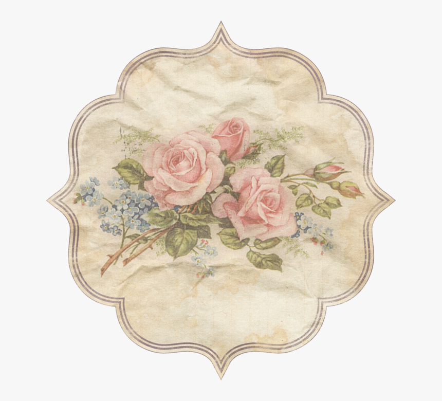 Labels Etiquetas Rótulos Vintage Para Diseños Png - Vintage Flowers Decoupage Designs, Transparent Png, Free Download