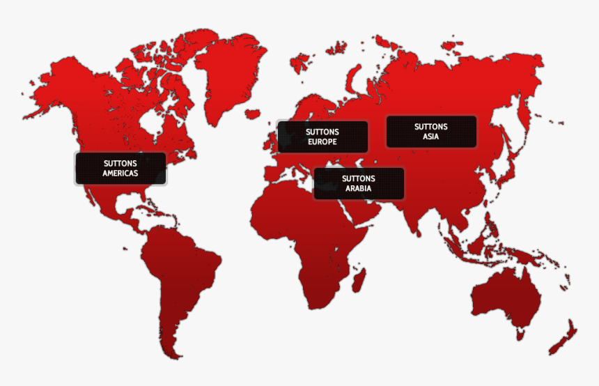 Suttons Worldwide - World Map Silhouette Free, HD Png Download, Free Download