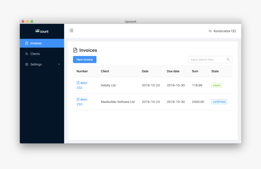 Invoice List - Javafx Template Free Download, HD Png Download, Free Download