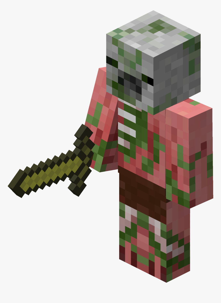 Minecraft Zombie Pigman Png, Transparent Png, Free Download