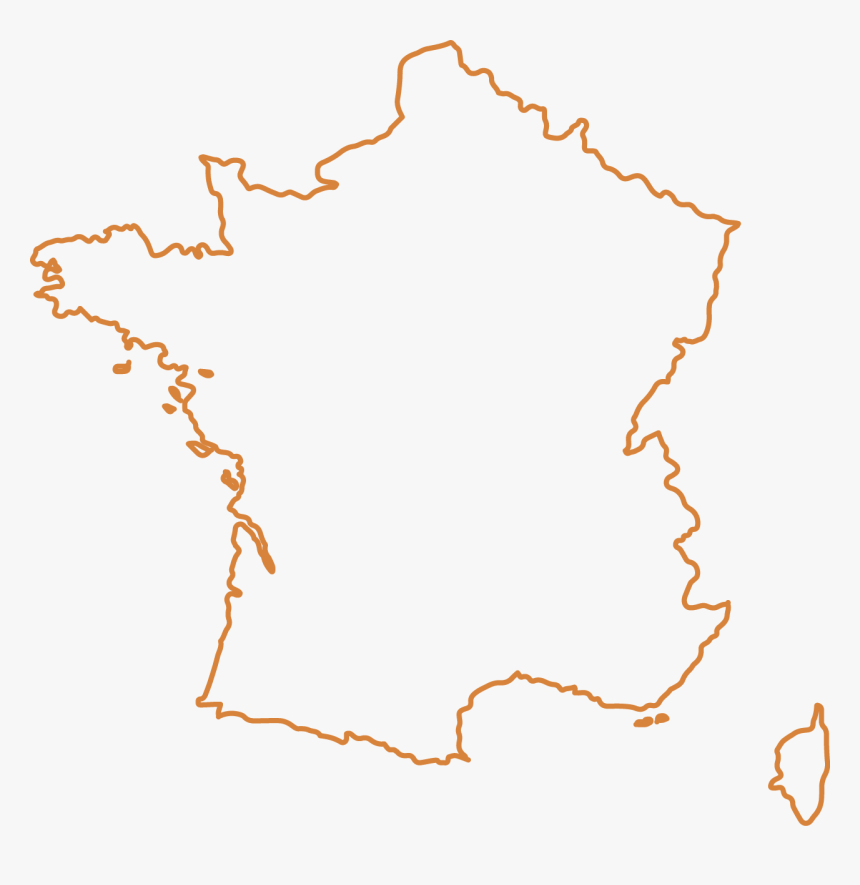 France Map Tattoo , Png Download - Blank France Map Png, Transparent Png, Free Download