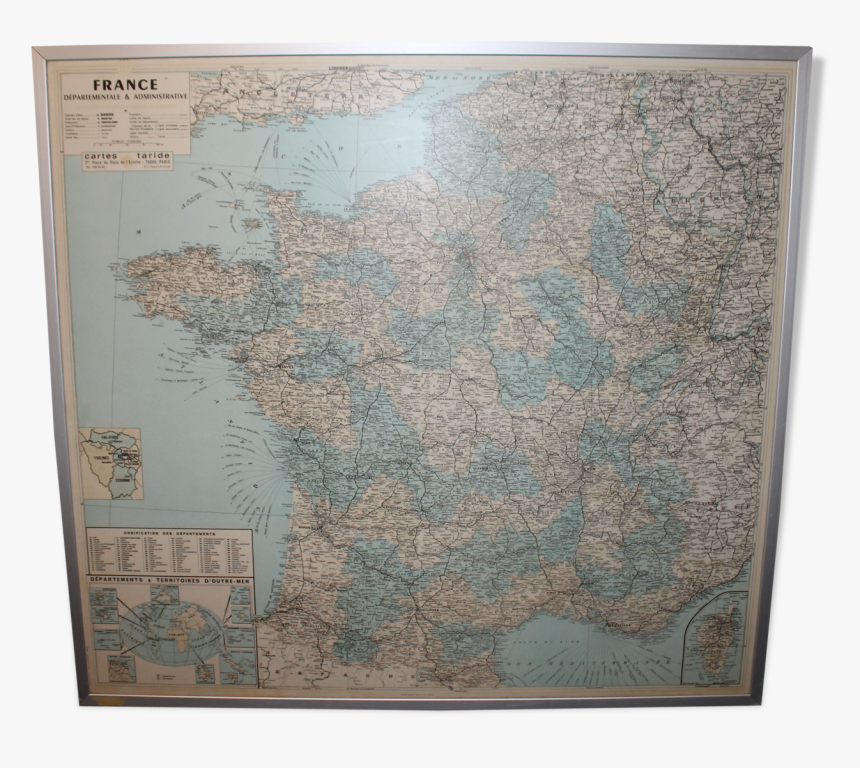 Map Of France Taride Of The 60s"
 Src="https - Atlas, HD Png Download, Free Download