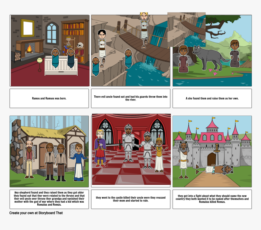 Romulus And Remus Storyboard, HD Png Download, Free Download