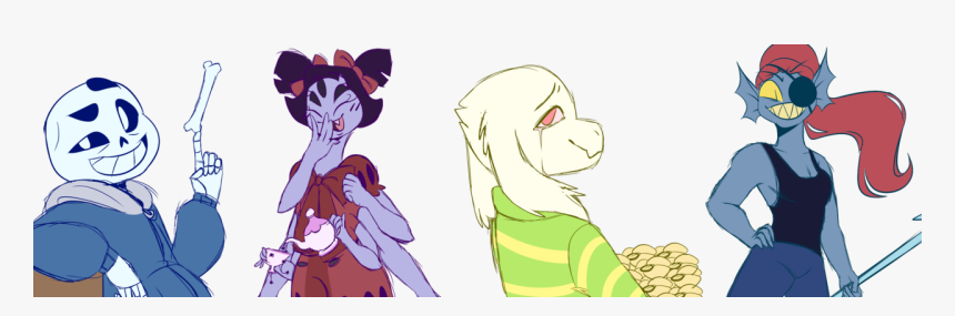 I’m Way Too Lazy To Line So Here’s Some Colored Undertale - Cartoon, HD Png Download, Free Download