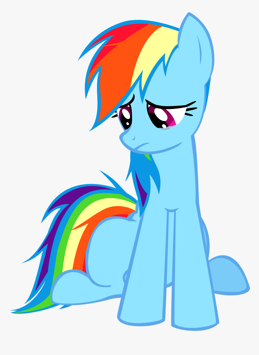 Mlp Rainbow Dash Sad, HD Png Download, Free Download