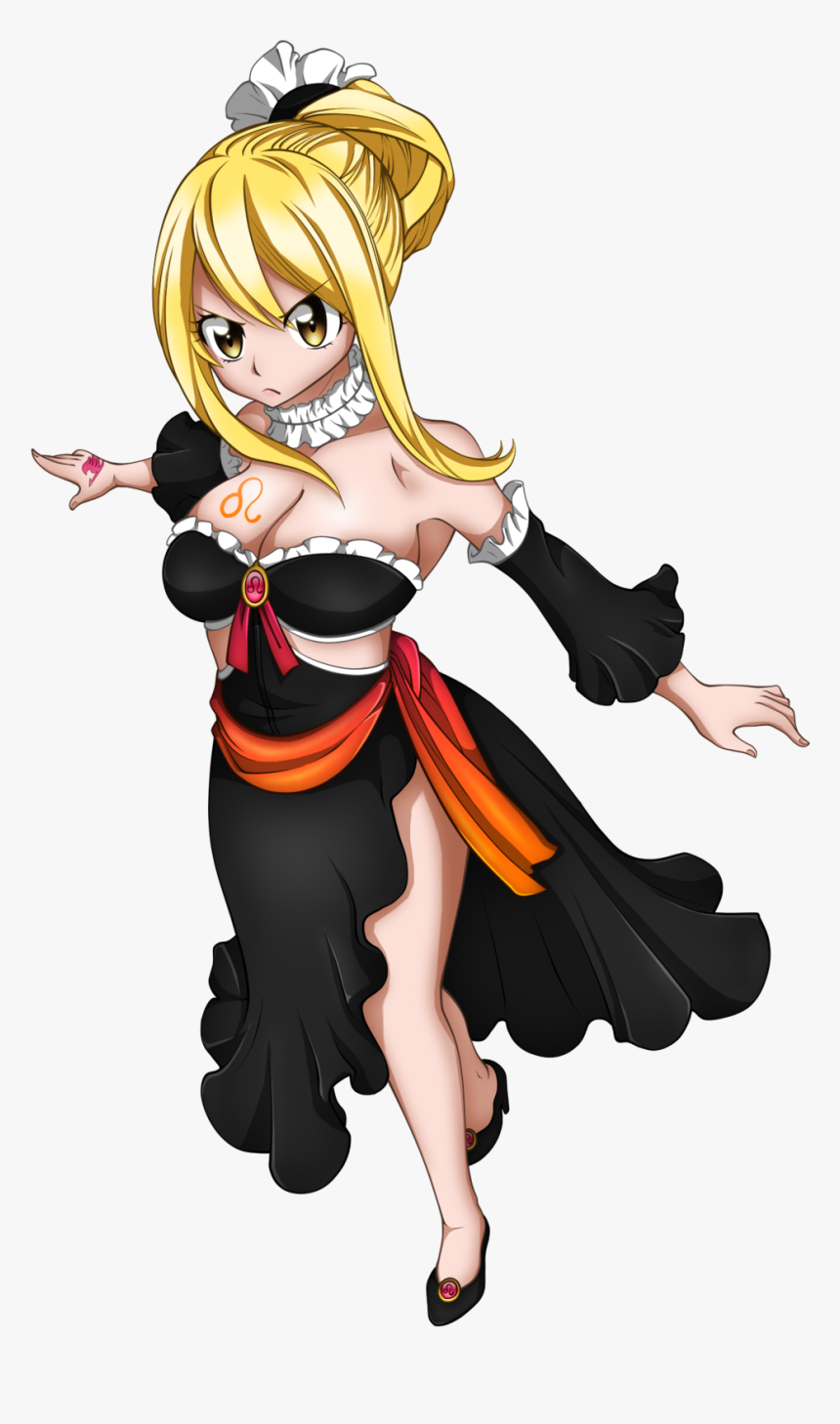 Fairy Tail 385 Aquarius Power Lucy By Kemucampos D7qigka Fairy Tail Lucy Star Dress Leo Form Hd Png Download Kindpng
