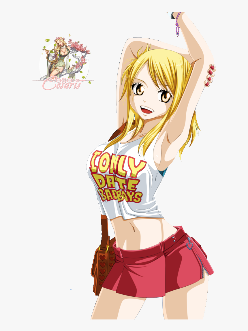 Lucy Heartfilia,fairy Tail,хвост Феи, Сказка О Хвосте - Fairy Tail Lucy In Crop Top, HD Png Download, Free Download