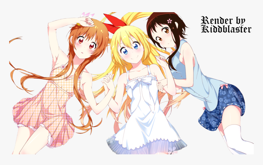 Render Kirisaki Chitoge,kosaki Onodera,marika Tachibana - Chitoge, HD Png Download, Free Download