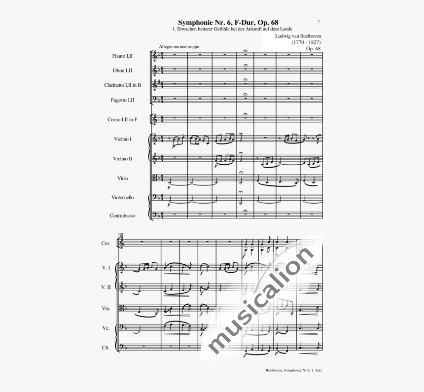Beethoven, Ludwig Van - Elmer Bernstein The Magnificent Seven Score, HD Png Download, Free Download