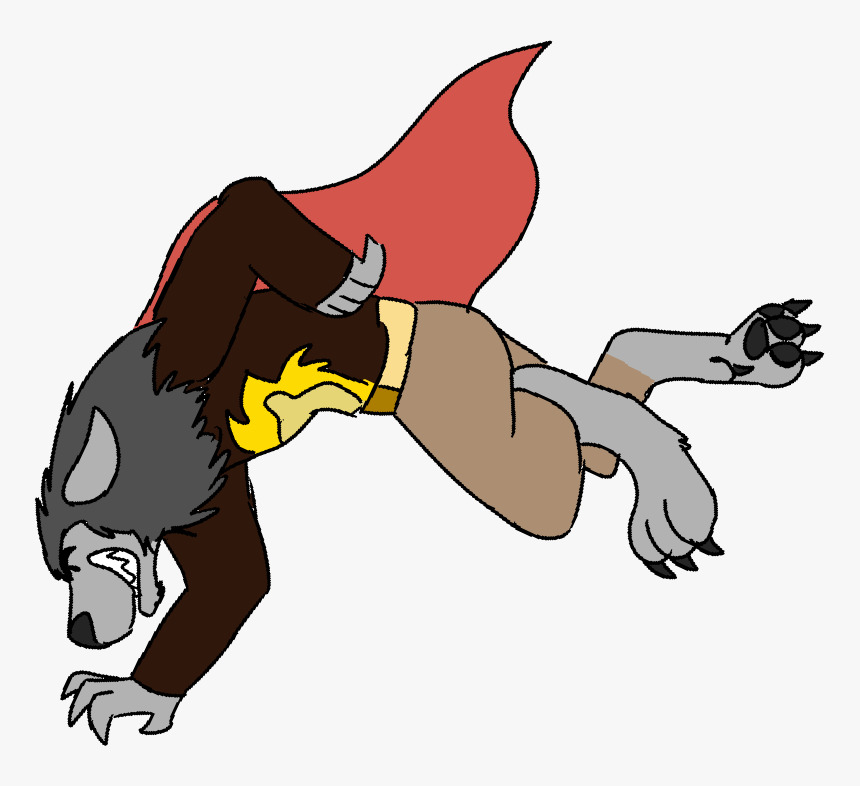 Puma-worg, He Flies Like A Moron - Cartoon, HD Png Download, Free Download