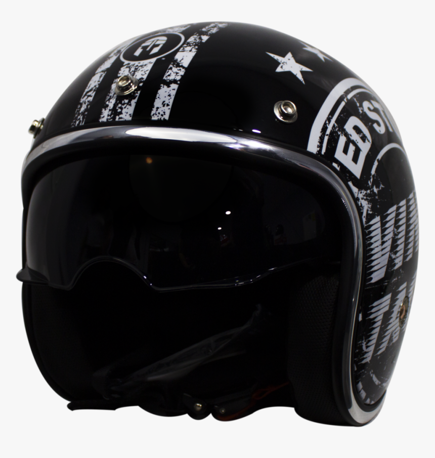 Casco Abierto Immortale Vintage Chopper Lente Interno - Motorcycle Helmet, HD Png Download, Free Download