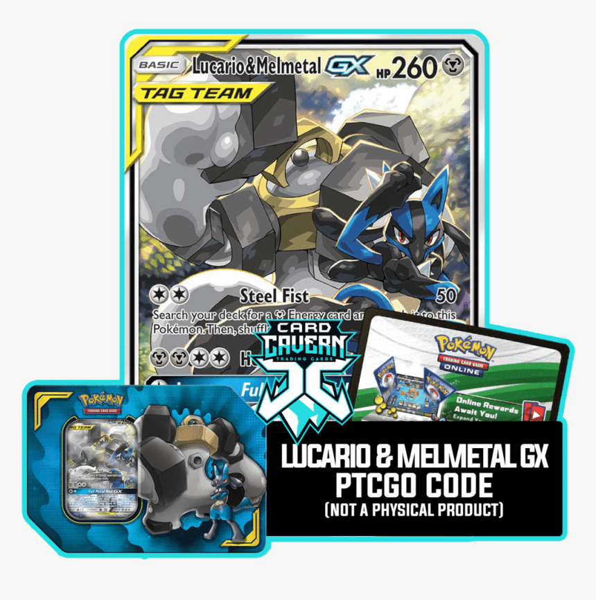 Pokemon Lucario And Melmetal Gx Tin, HD Png Download, Free Download