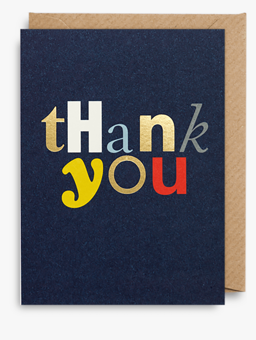 Mini Thank You Card - Thank You Typography Mini, HD Png Download, Free Download