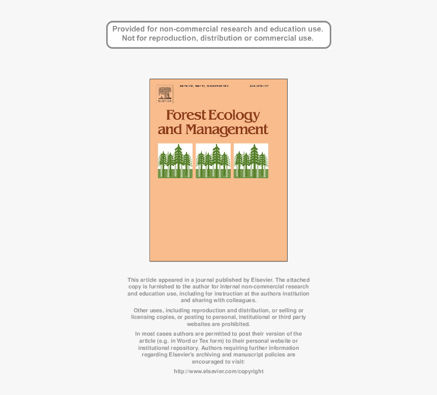 Forest Ecology And Management, HD Png Download, Free Download