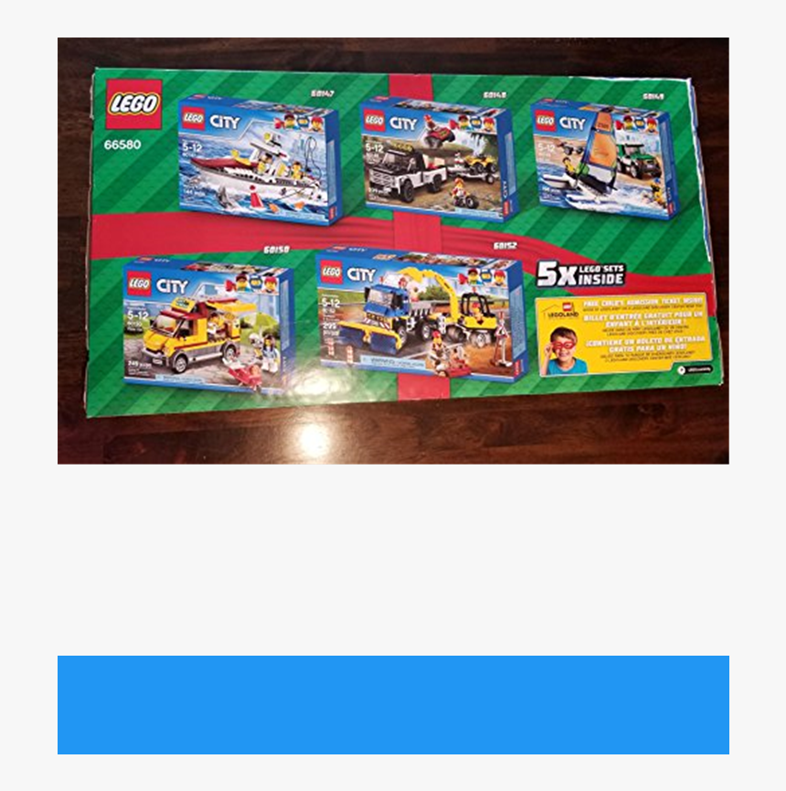 Lego City 5 Set Combo Pack Toys R Us Christmas Exclusive - Lego 66580, HD Png Download, Free Download