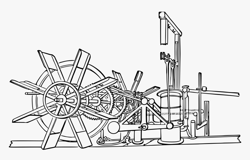 This Free Icons Png Design Of Steamboat Machinery , - Robert Fulton Steamboat Diagram, Transparent Png, Free Download