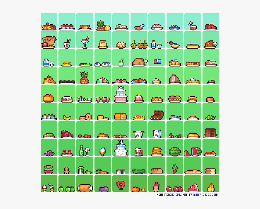 Pixel Art Item Sprite Sheet, HD Png Download, Free Download