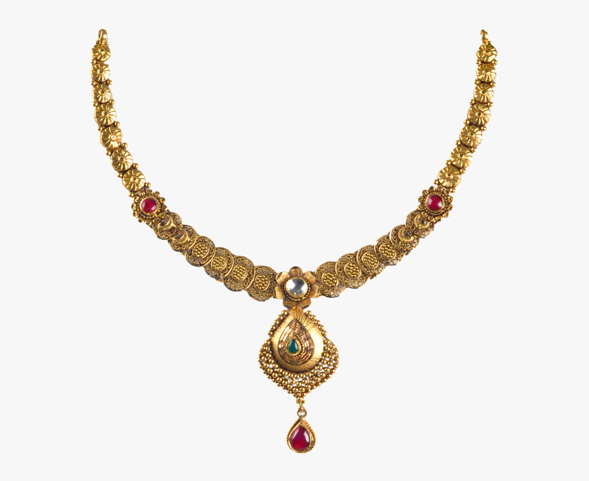 Antique Gold Jewellery Necklace, HD Png Download, Free Download