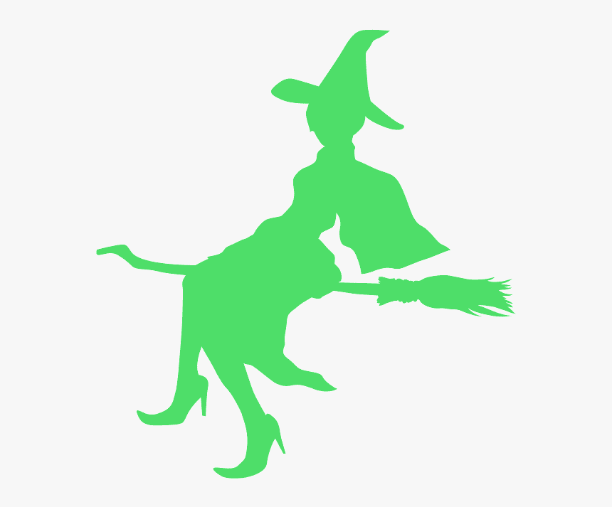 Red Witch Silhouette Vector Png, Transparent Png, Free Download