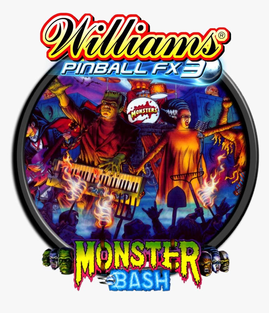 Pinball Fx3 Monster Bash Backglass, HD Png Download, Free Download