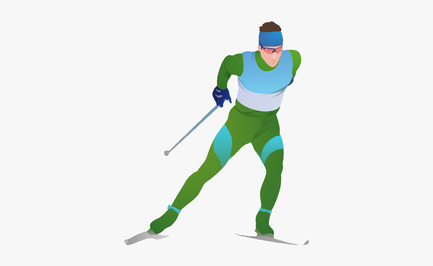 Biathlon Png - Cross Country Skiing Drawing, Transparent Png, Free Download