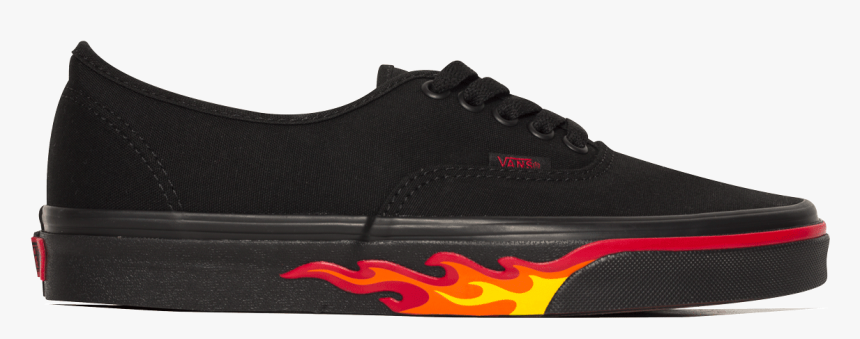 Vans Sneakers Authentic Flame Wall Black Va38emq8q - Suede, HD Png Download, Free Download