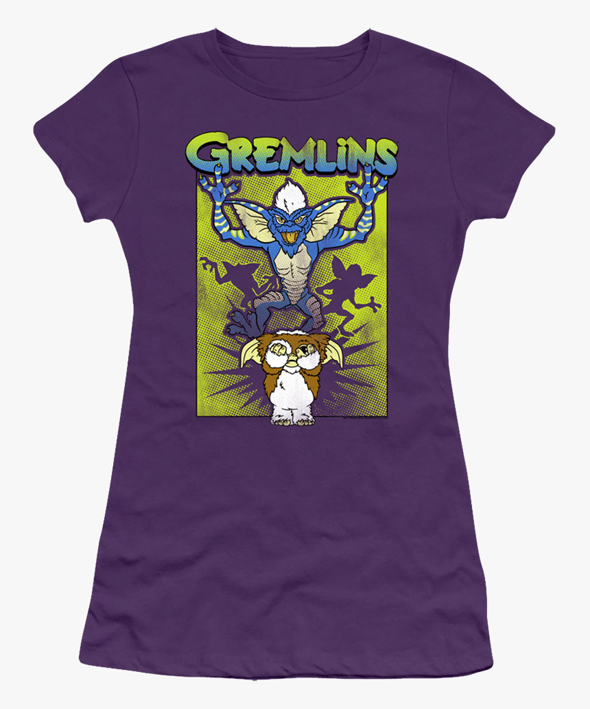 Junior Purple Gizmo"s Nightmare Gremlins Shirt - T-shirt, HD Png Download, Free Download