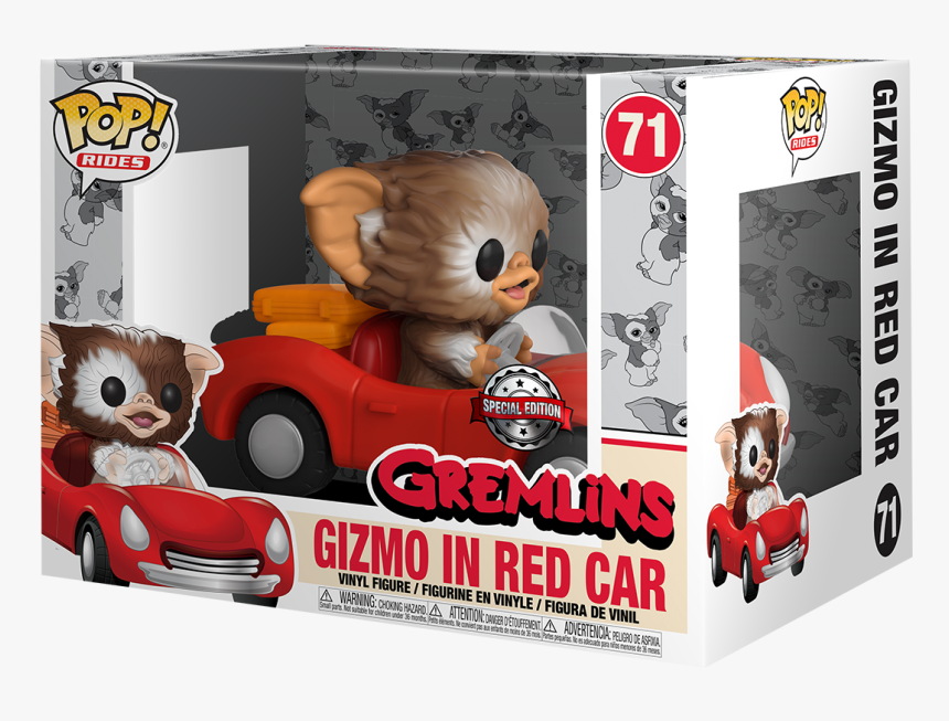 Gizmo In Red Car - Gizmo In Red Car Funko Pop, HD Png Download, Free Download