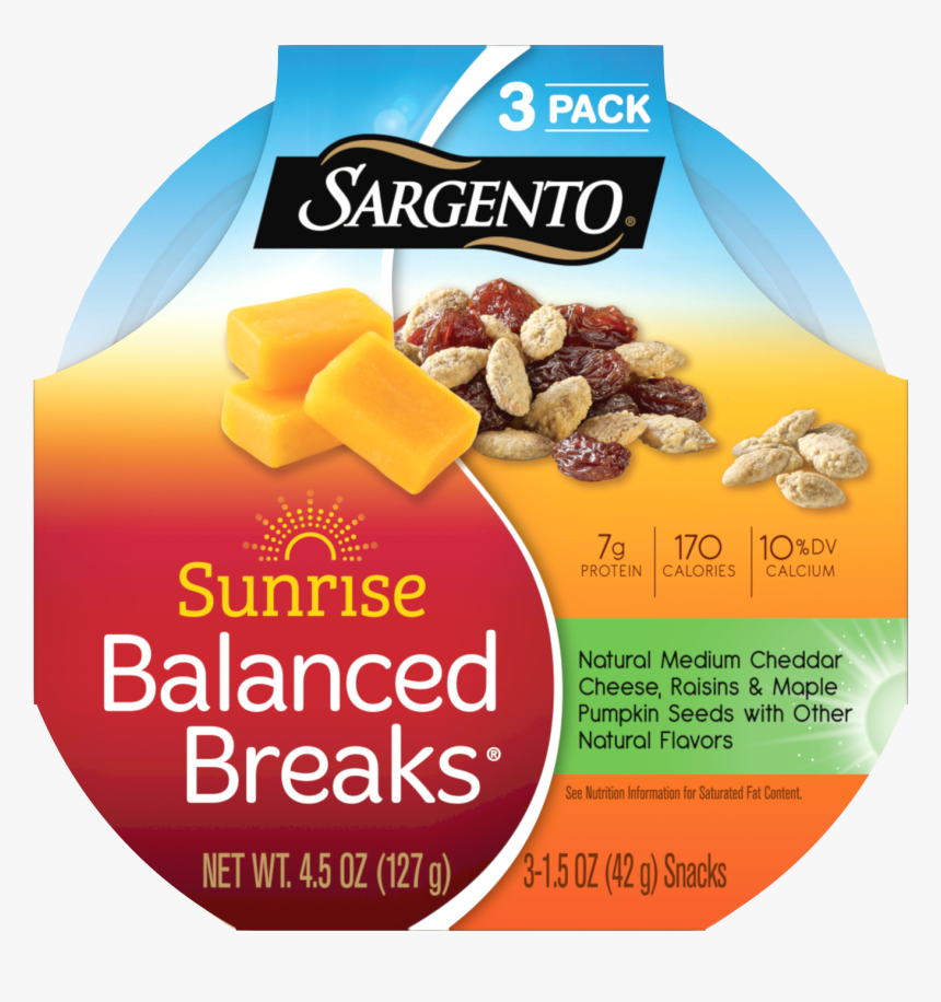 Sargento® Sunrise Balanced Breaks® With Medium Cheddar - Sargento Balanced Breaks Sweet, HD Png Download, Free Download