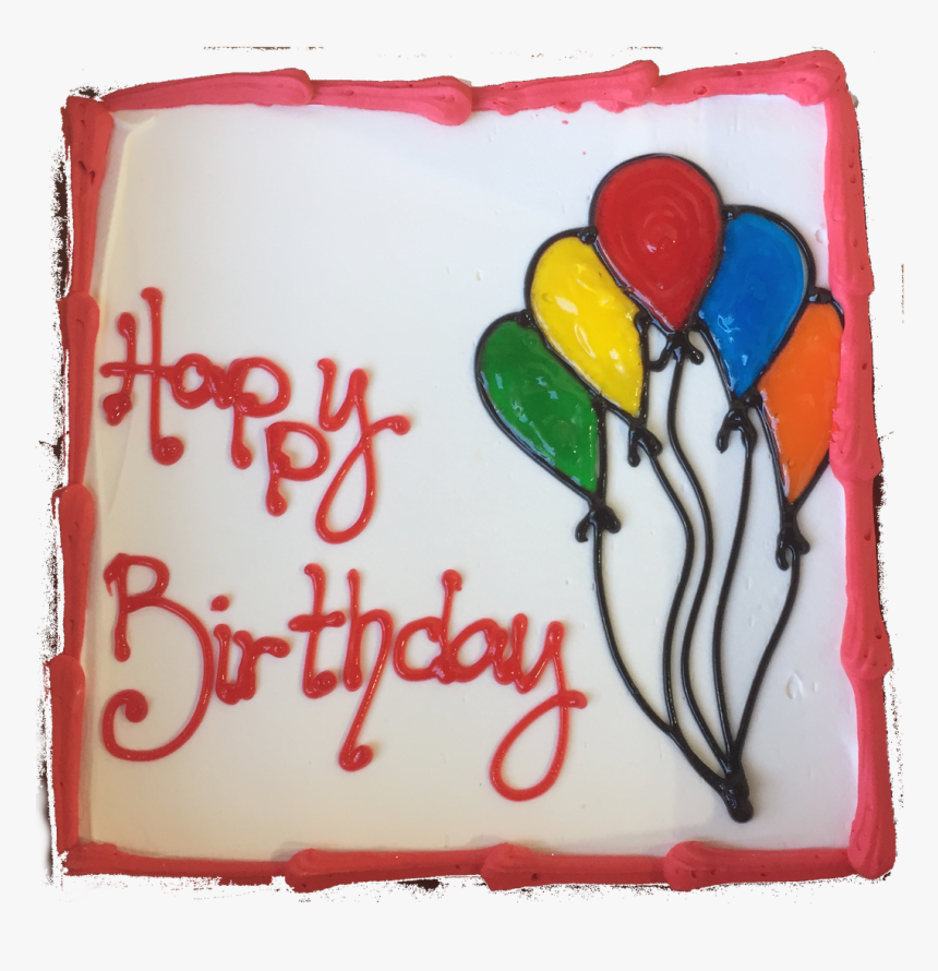 Happy Birthday Ice Cream Cake 8 Inch Square - Birthday Cake Images Cream Square, HD Png Download, Free Download