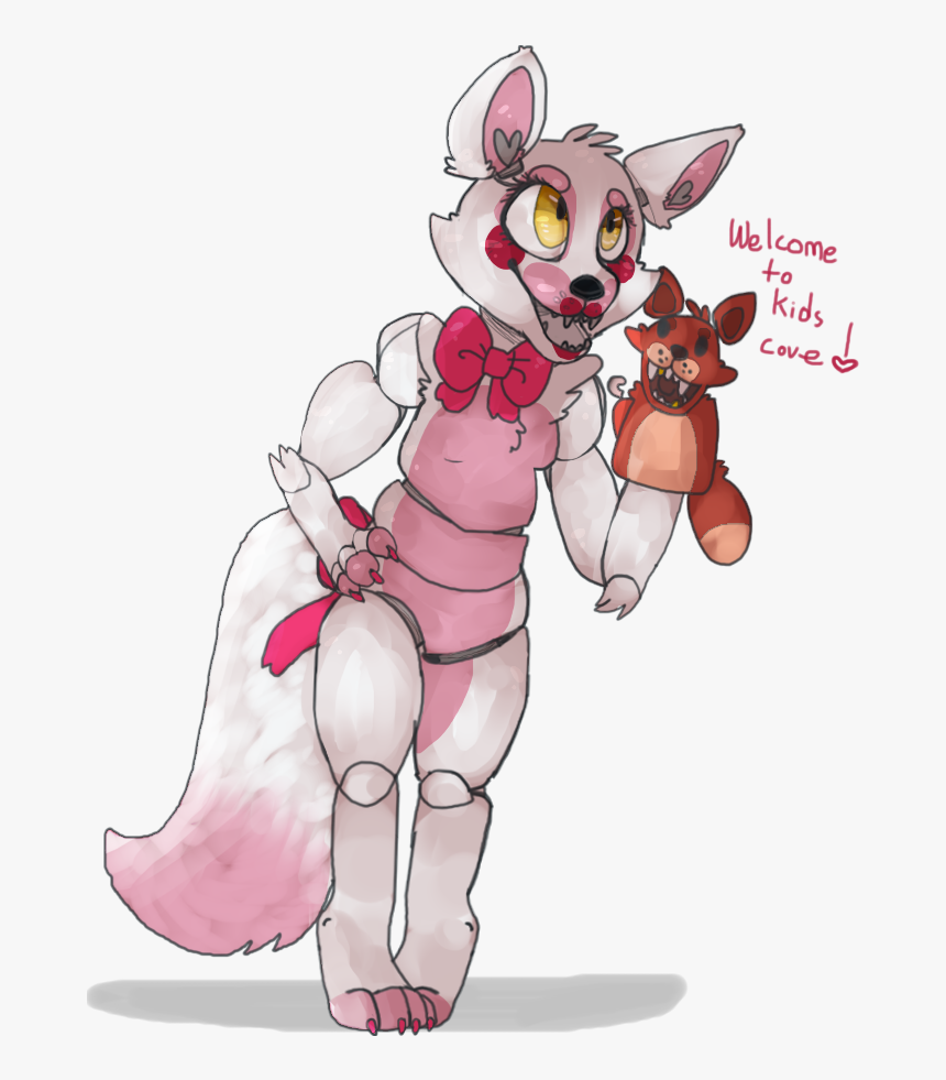 Welcome To 0 Kids Cove Five Nights At Freddy"s 2 Pink - Funtime Foxy Girl Fanart, HD Png Download, Free Download