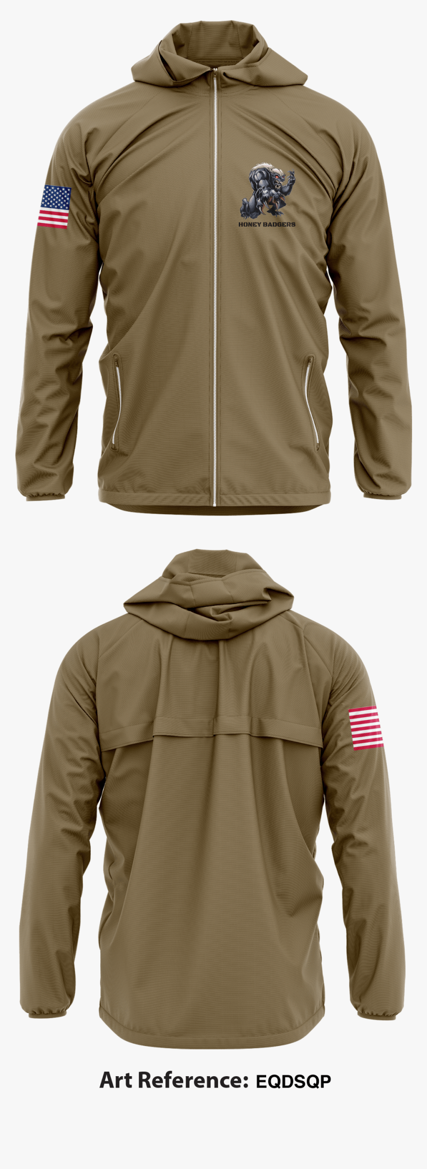 Honey Badgers1 Windbreaker Jacket - Jacket, HD Png Download, Free Download