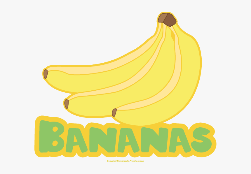 Banana Clipart Name - Banana Clipart With Names, HD Png Download, Free Download